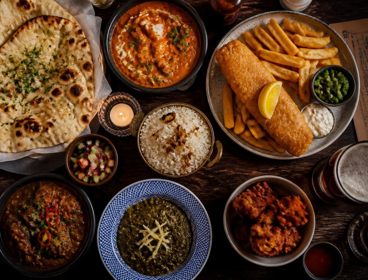 Indian curry and British pub food served at Londoners